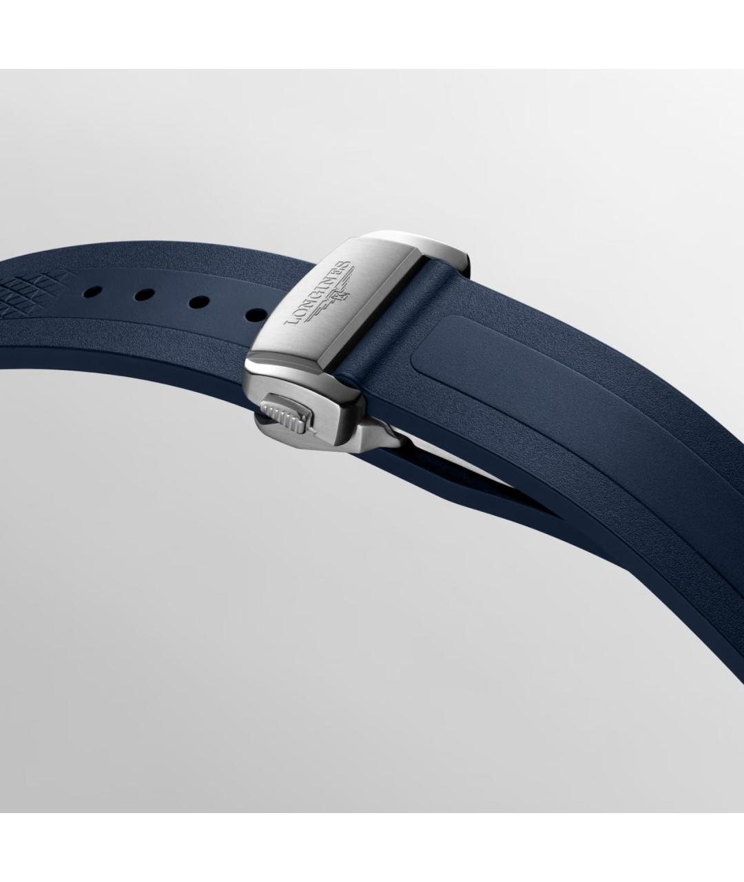 LONGINES Синие стальные часы, фото 4