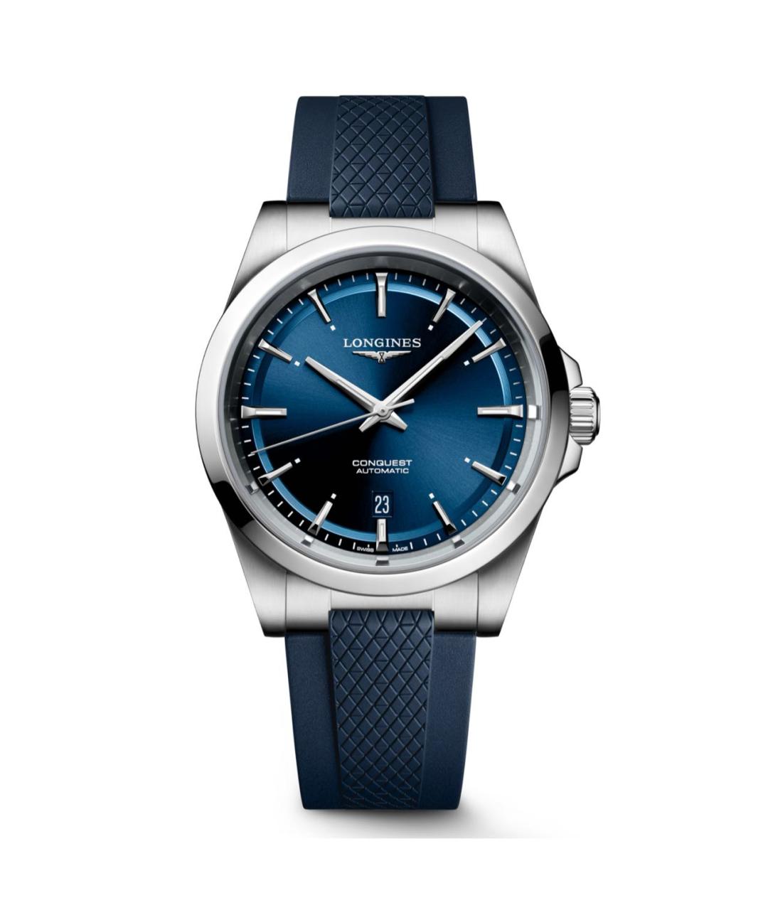 LONGINES Синие стальные часы, фото 1