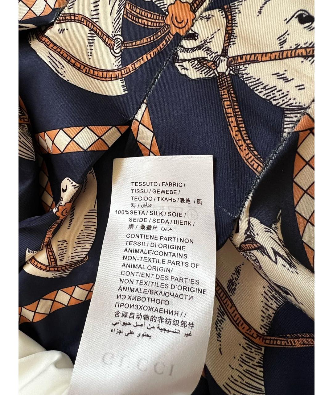 GUCCI Мульти шелковая юбка макси, фото 5