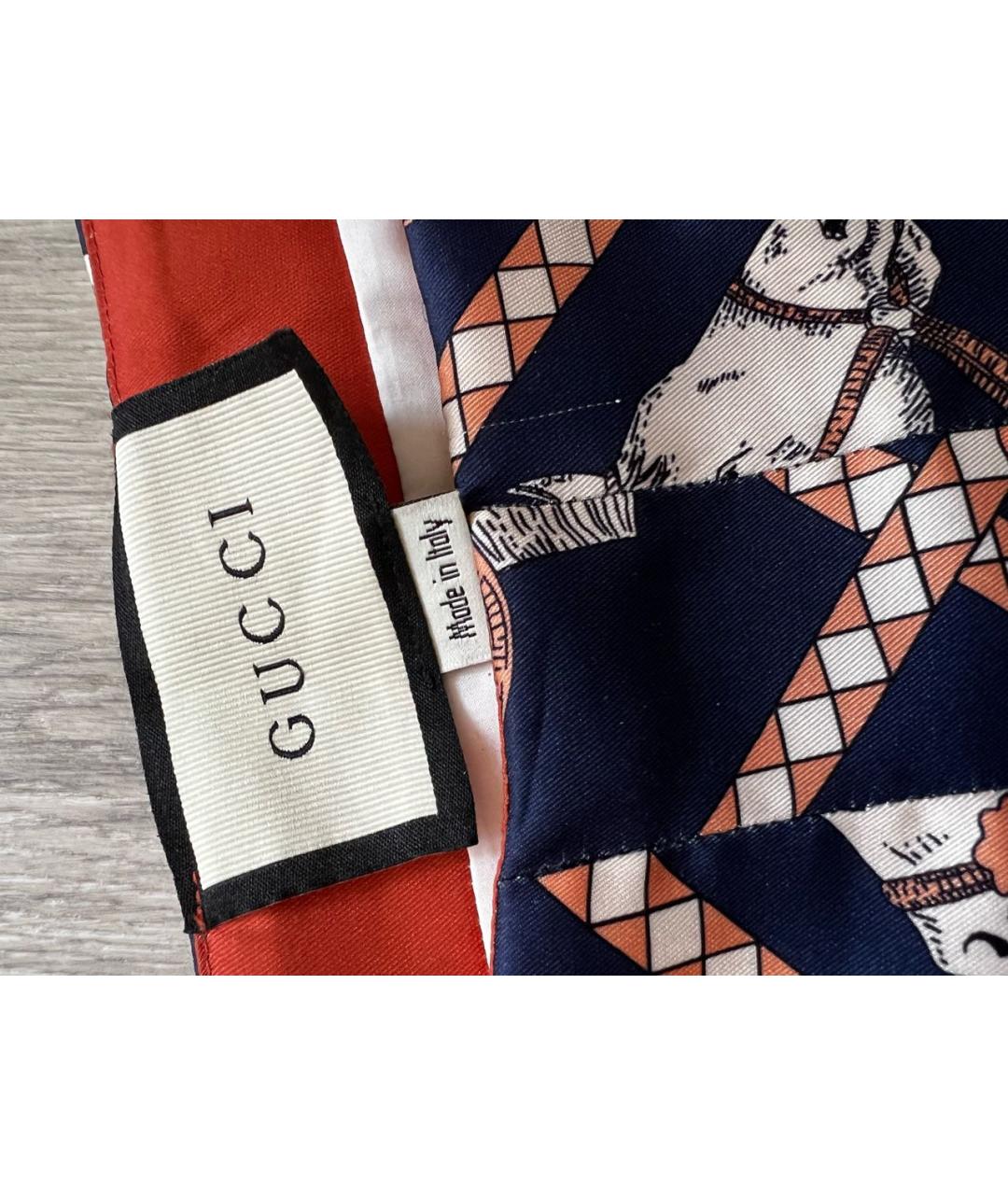 GUCCI Мульти шелковая юбка макси, фото 3