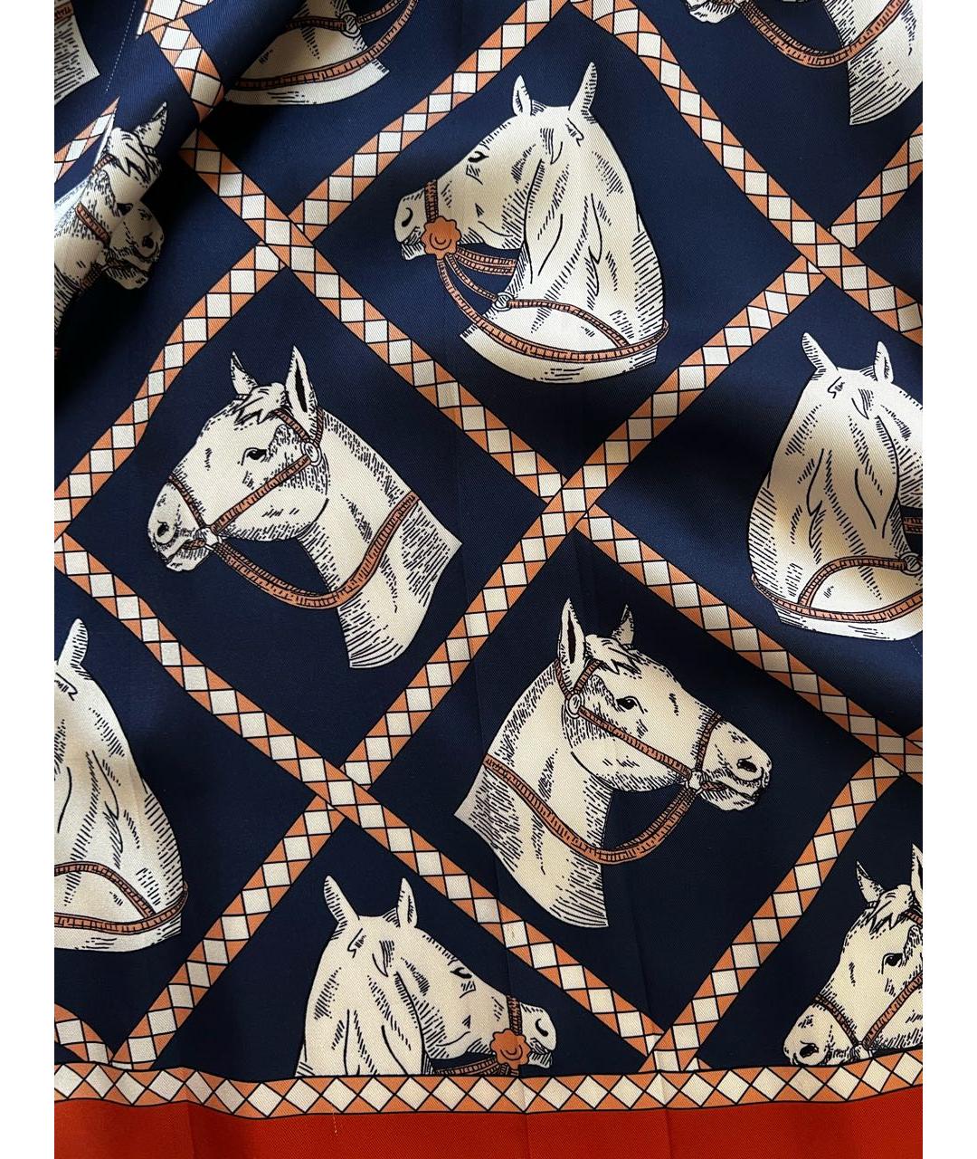 GUCCI Мульти шелковая юбка макси, фото 7