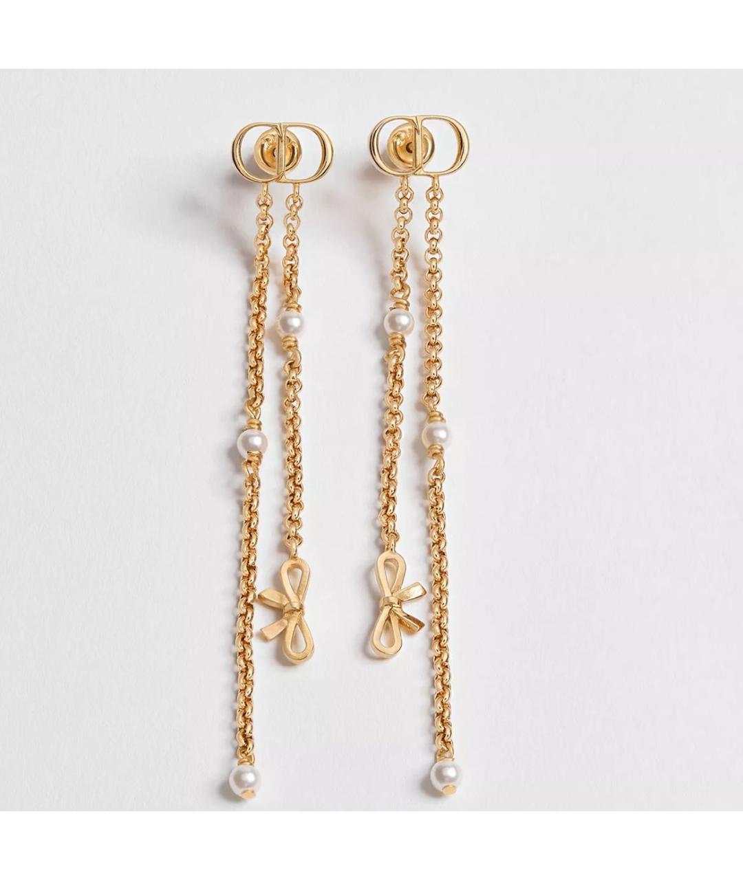 CHRISTIAN DIOR Золотые серьги, фото 4