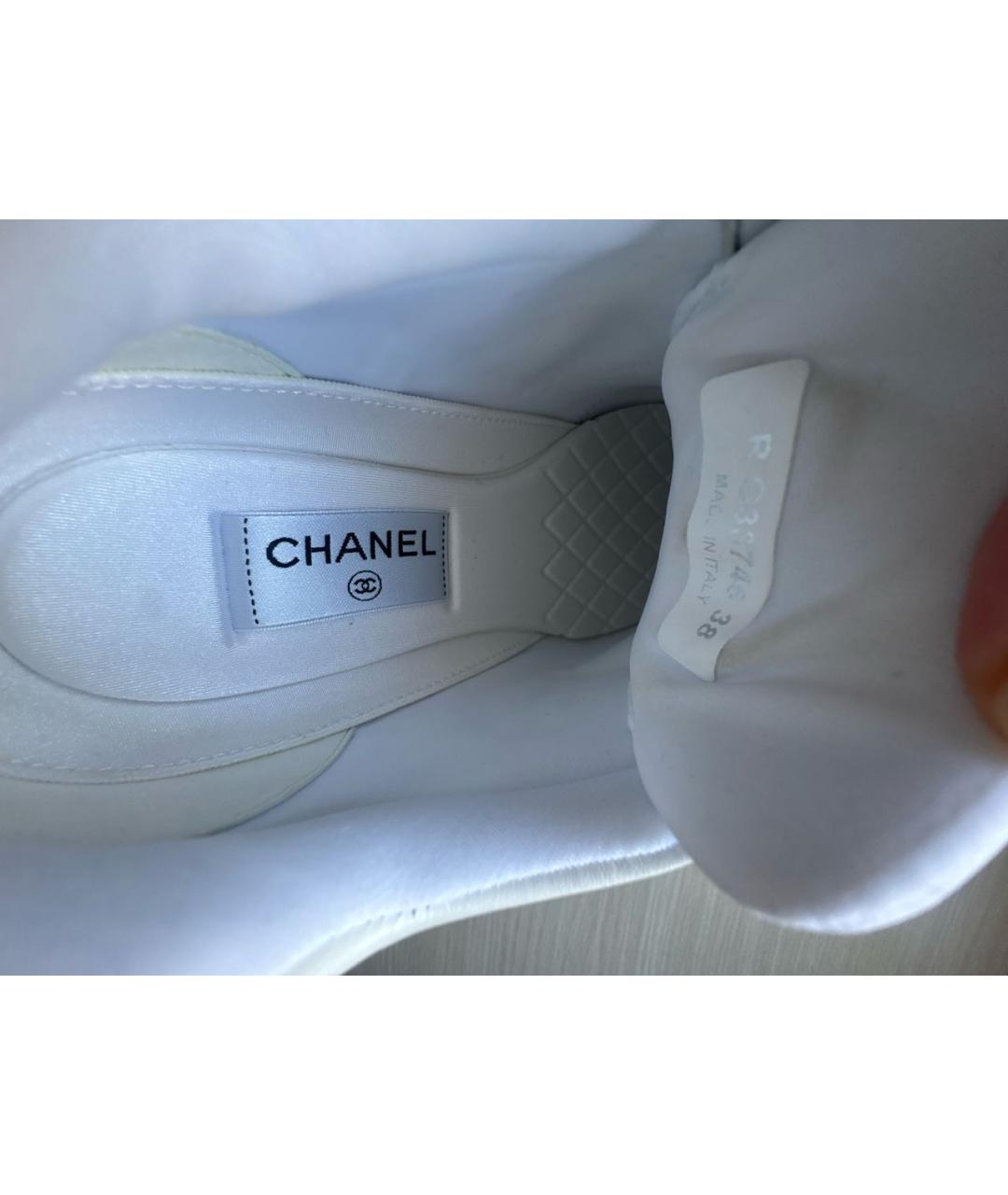 CHANEL Белые кроссовки, фото 6