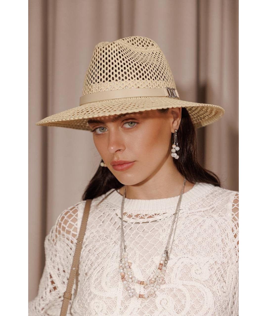 MAX MARA Бежевая шляпа, фото 7