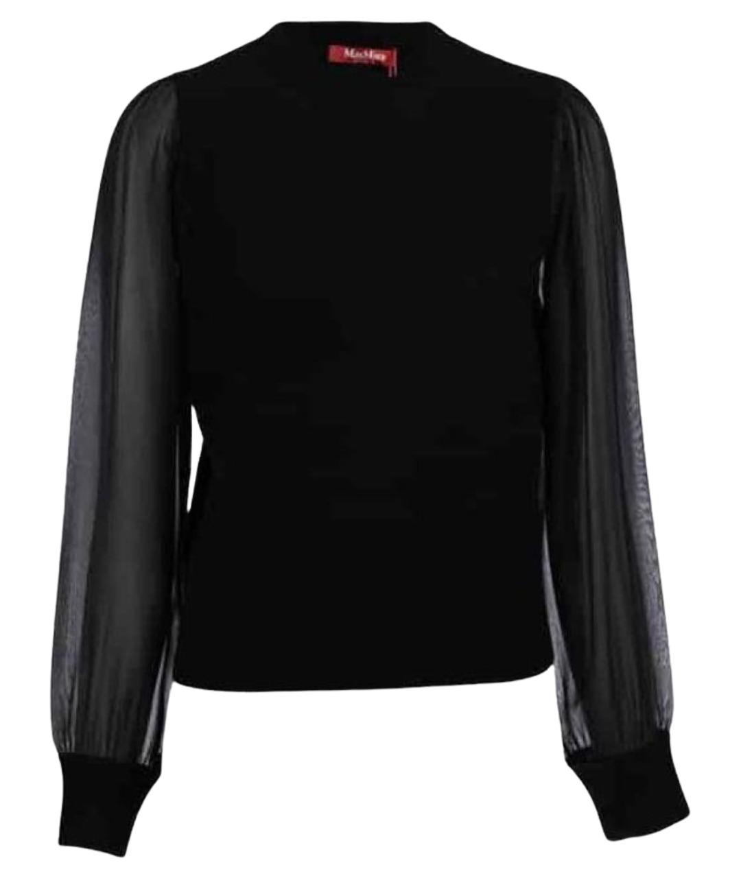 MAX MARA Черный кашемировый джемпер / свитер, фото 1