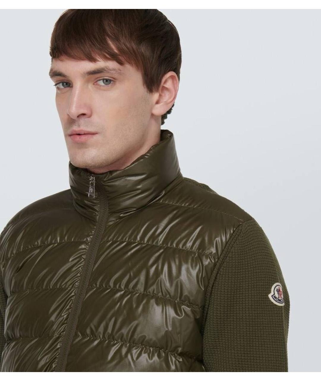 MONCLER Хаки куртка, фото 4