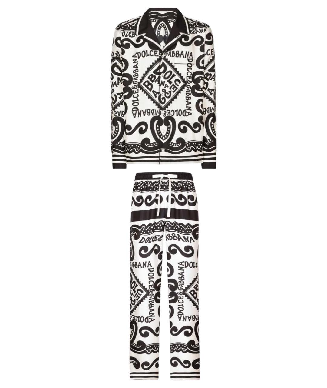 DOLCE&GABBANA Мульти шелковый костюм с брюками, фото 1