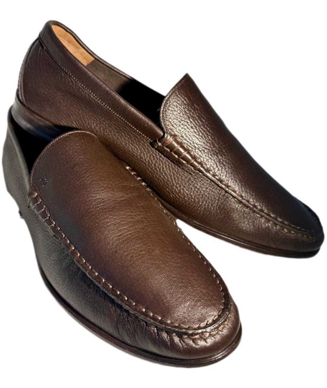 BALLY Коричневые кожаные лоферы, фото 2