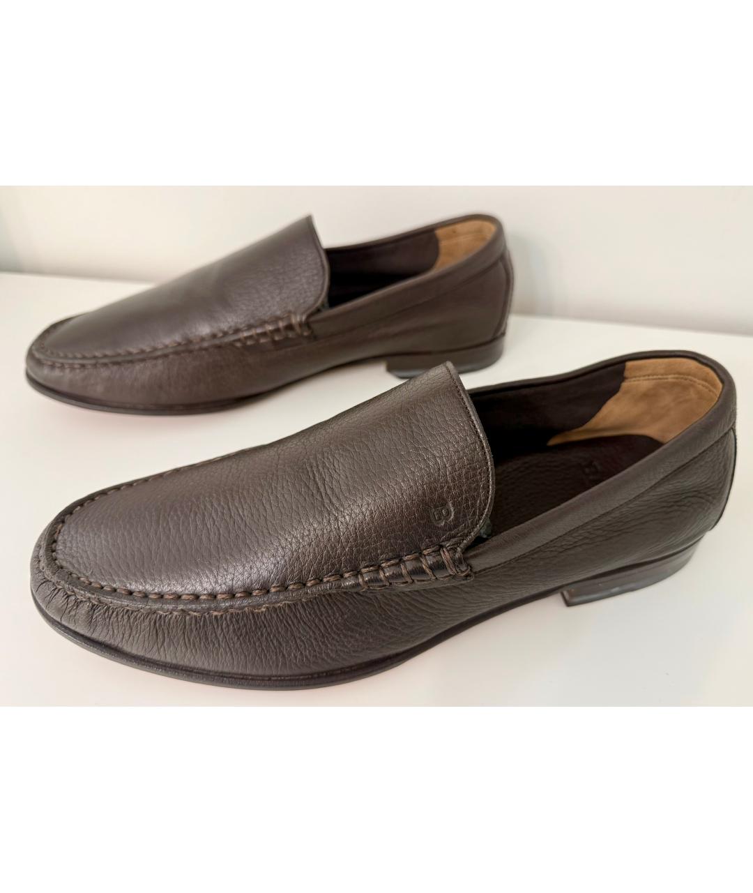 BALLY Коричневые кожаные лоферы, фото 9