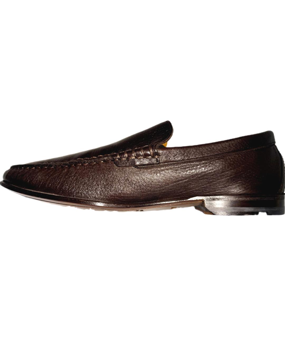BALLY Коричневые кожаные лоферы, фото 3