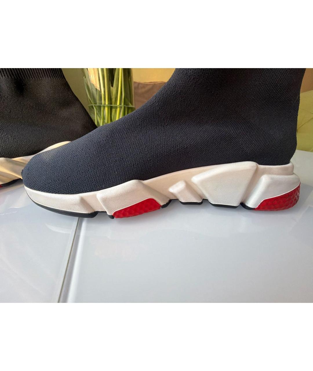 BALENCIAGA Черные текстильные кроссовки, фото 5