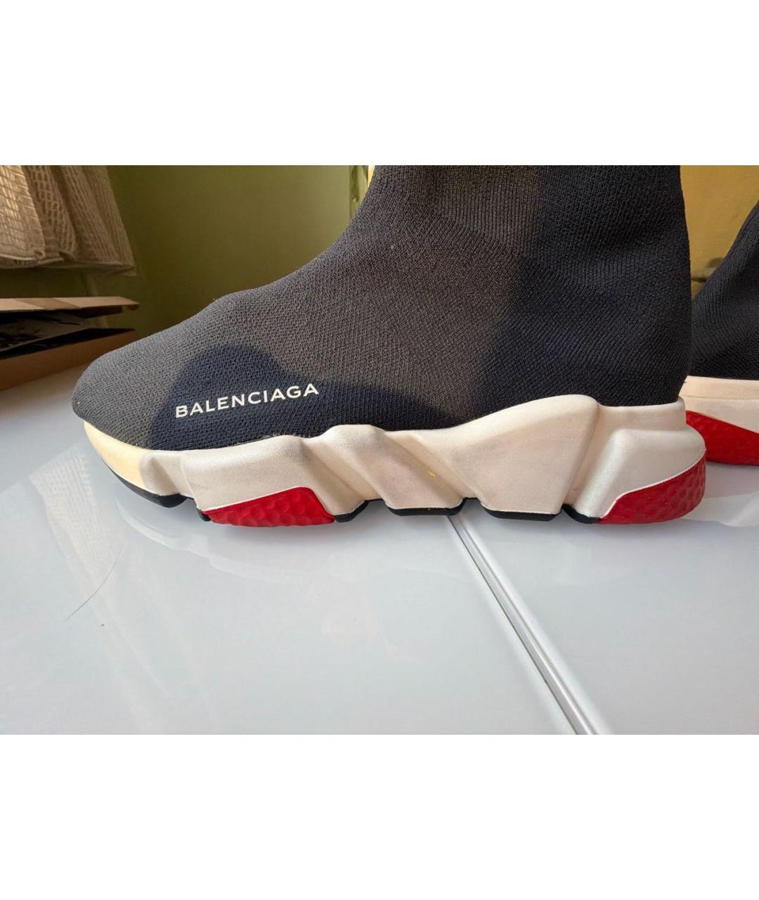 BALENCIAGA Черные текстильные кроссовки, фото 7