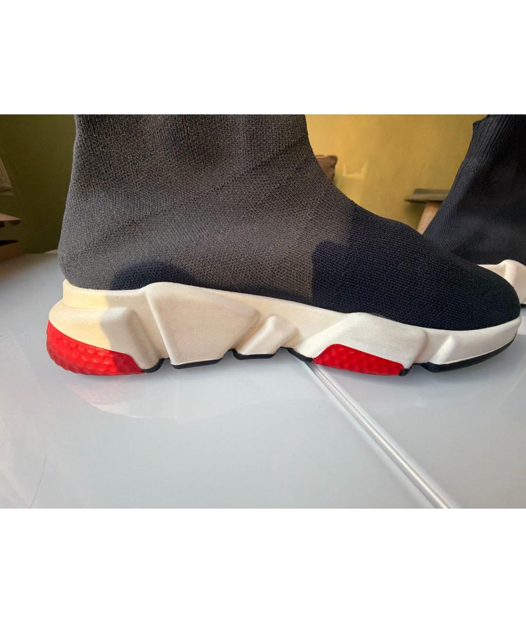 BALENCIAGA Черные текстильные кроссовки, фото 8