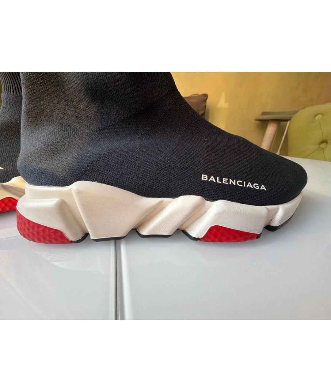 BALENCIAGA Черные текстильные кроссовки, фото 6
