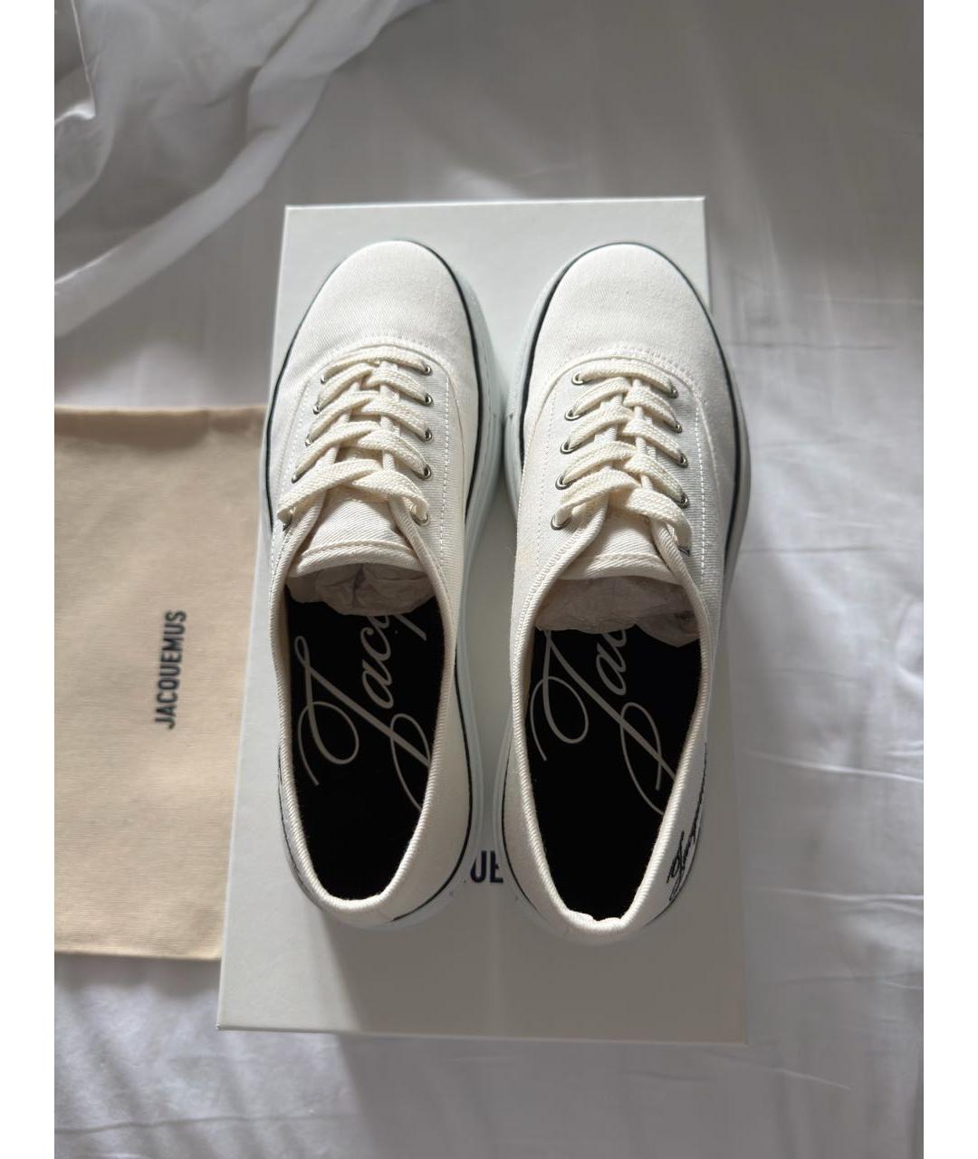 JACQUEMUS Белые кеды, фото 3
