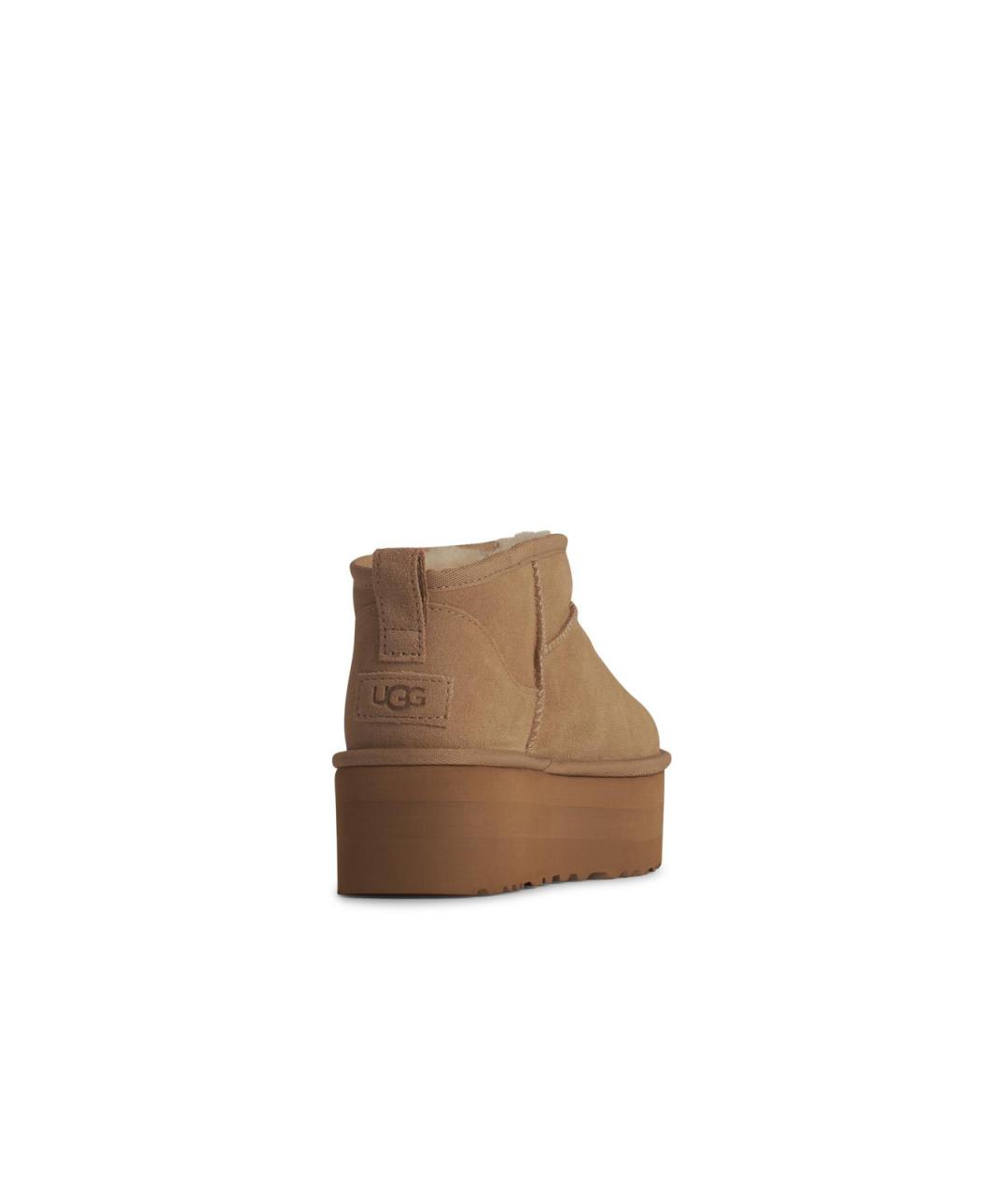 UGG AUSTRALIA Бежевые замшевые ботинки, фото 3