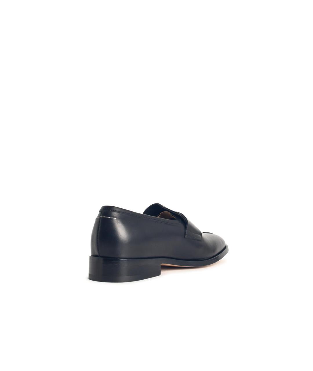 MM6 MAISON MARGIELA Черные кожаные лоферы, фото 3
