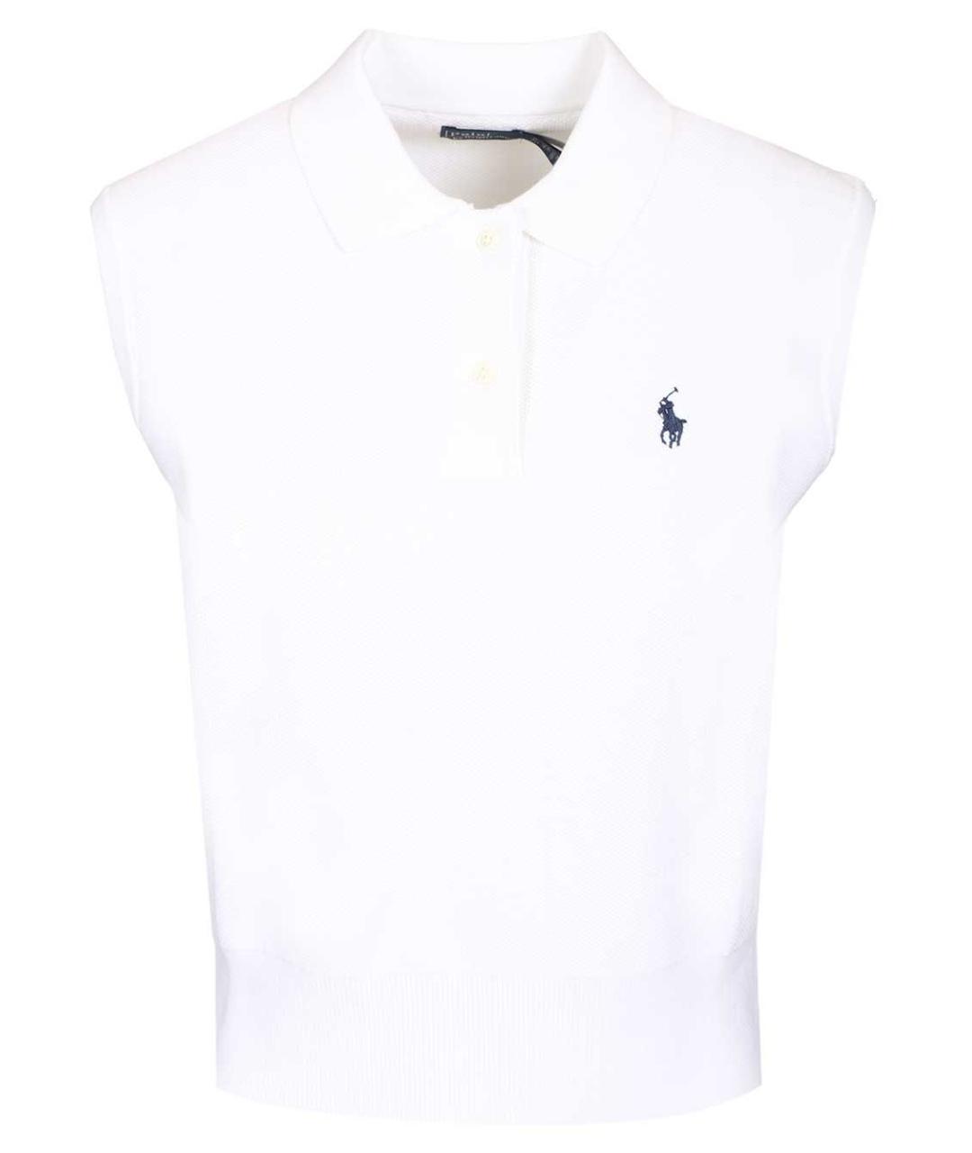 POLO RALPH LAUREN Белая хлопковая футболка, фото 1