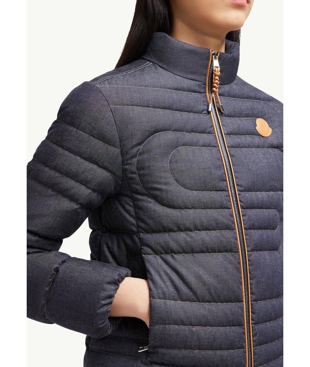 MONCLER Темно-синяя куртка, фото 5