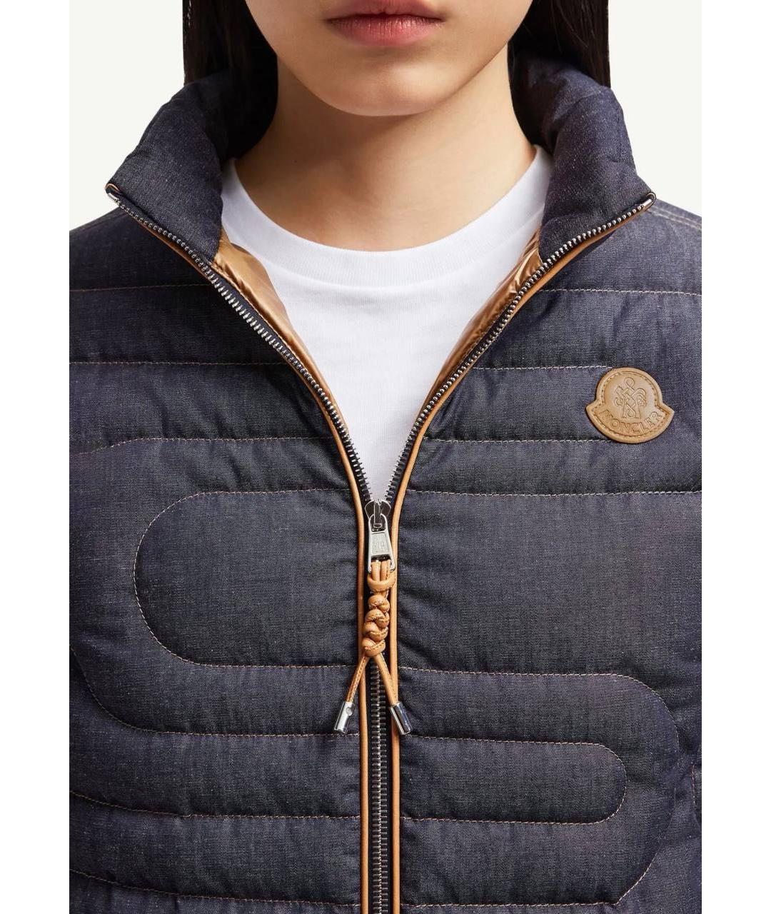 MONCLER Темно-синяя куртка, фото 7