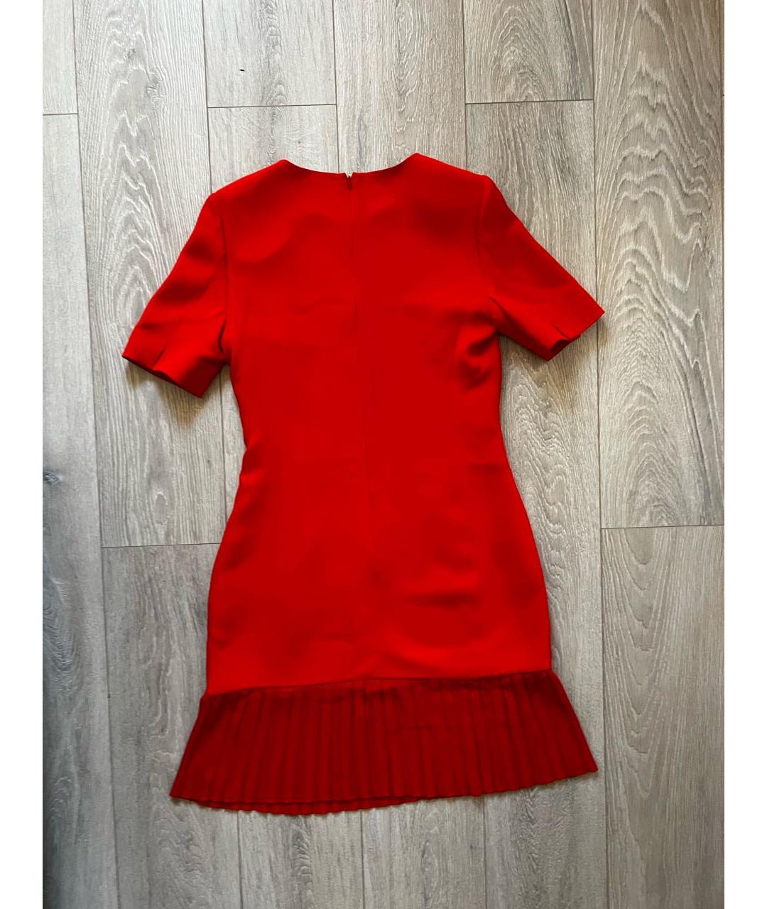 CHRISTIAN DIOR Красное шелковое коктейльное платье, фото 2