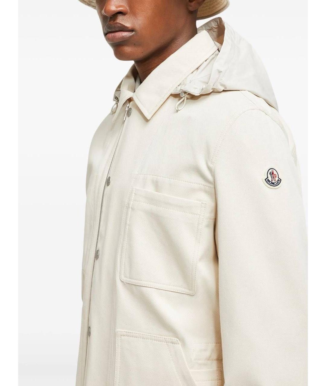 MONCLER Белая куртка, фото 4