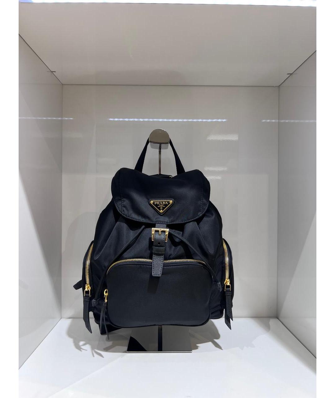 PRADA Черный синтетический рюкзак, фото 2