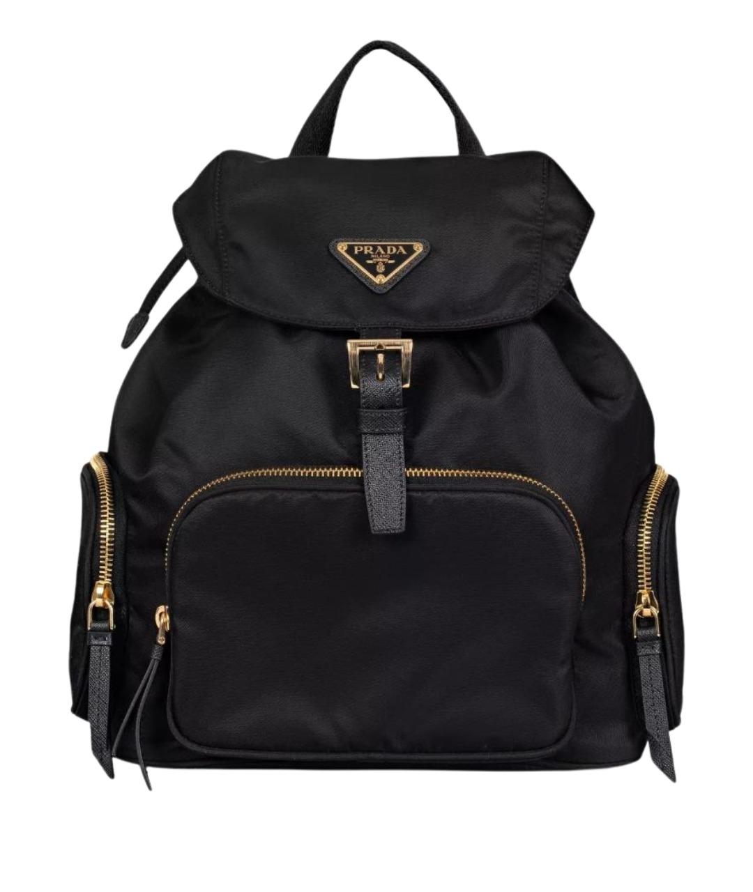 PRADA Черный синтетический рюкзак, фото 1