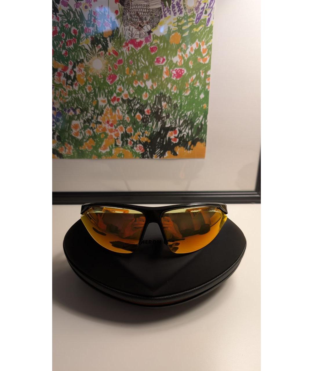 HERON PRESTON Черные пластиковые солнцезащитные очки, фото 9