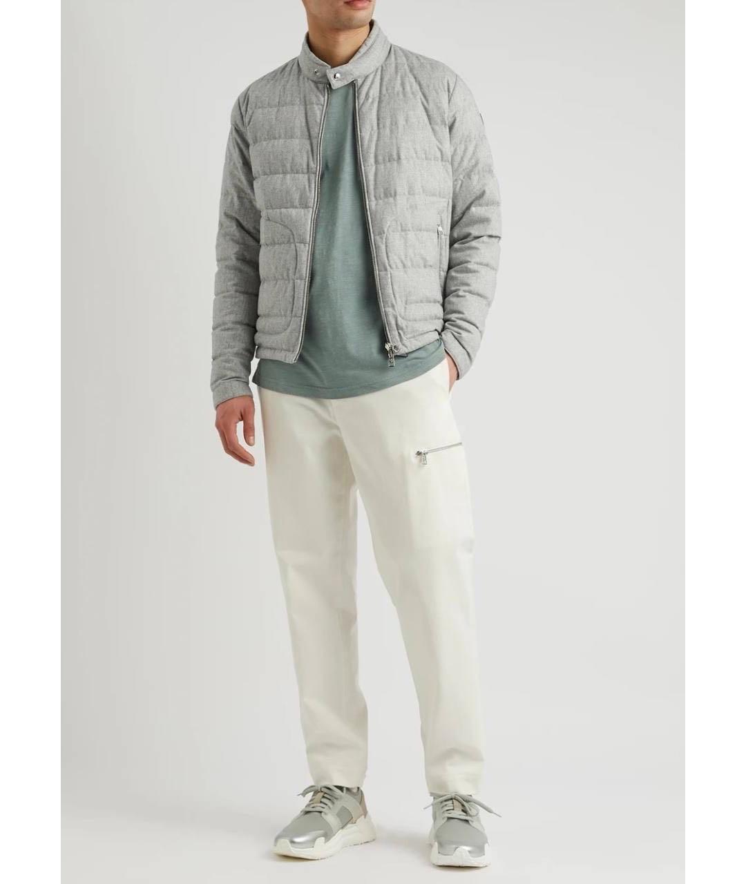 MONCLER Серая куртка, фото 2