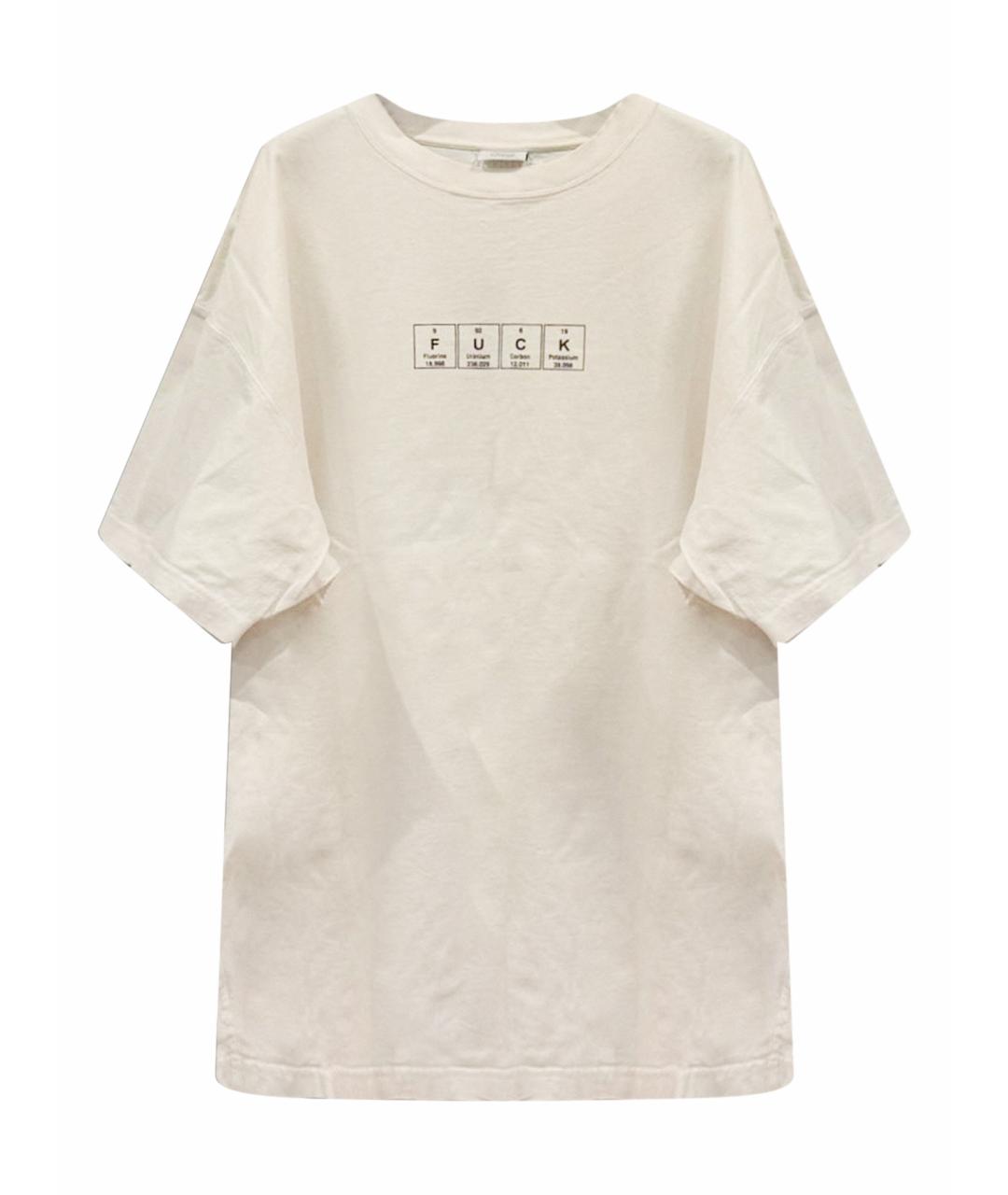 VETEMENTS Белая хлопковая футболка, фото 1