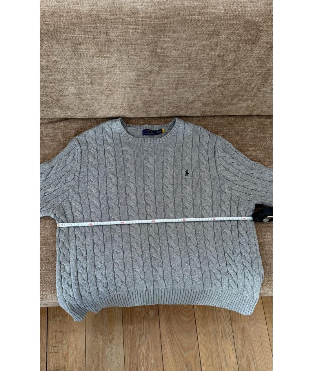 POLO RALPH LAUREN Серый шерстяной джемпер / свитер, фото 2