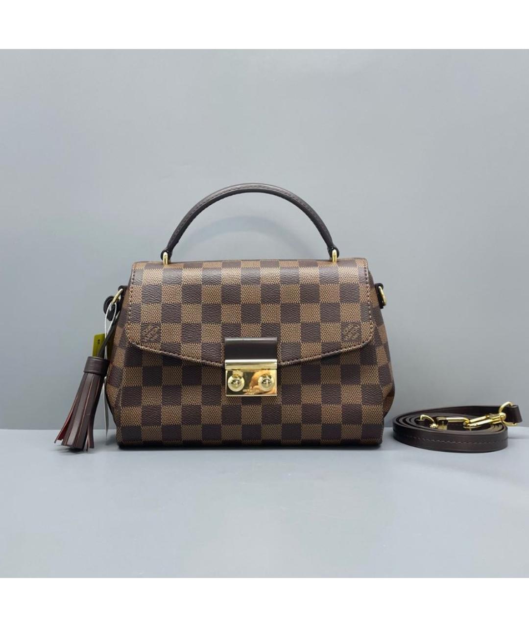 LOUIS VUITTON Коричневая сумка с короткими ручками, фото 7