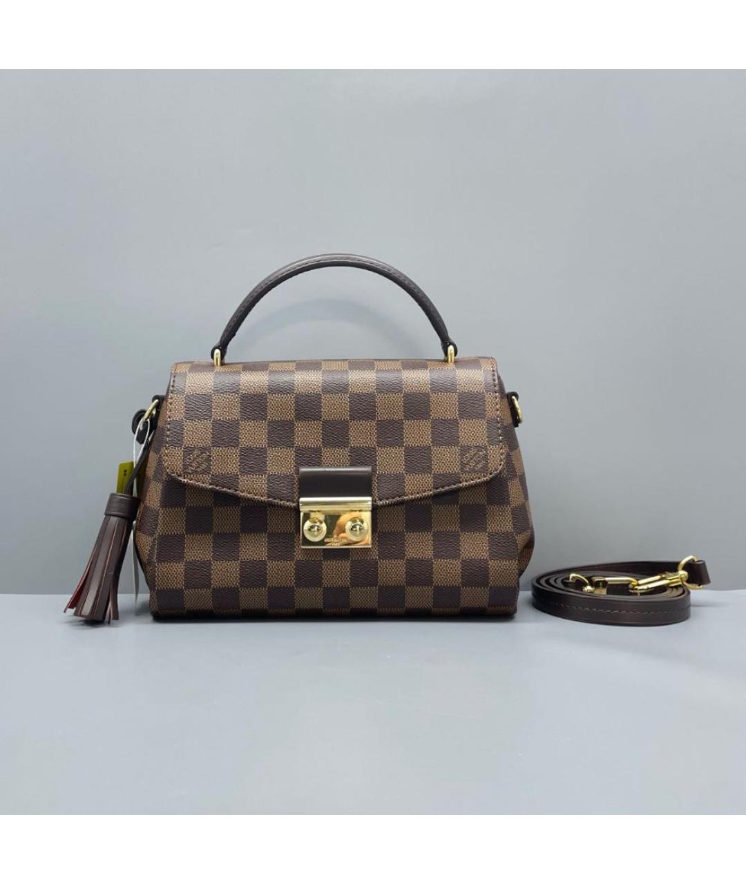 LOUIS VUITTON Коричневая сумка с короткими ручками, фото 2