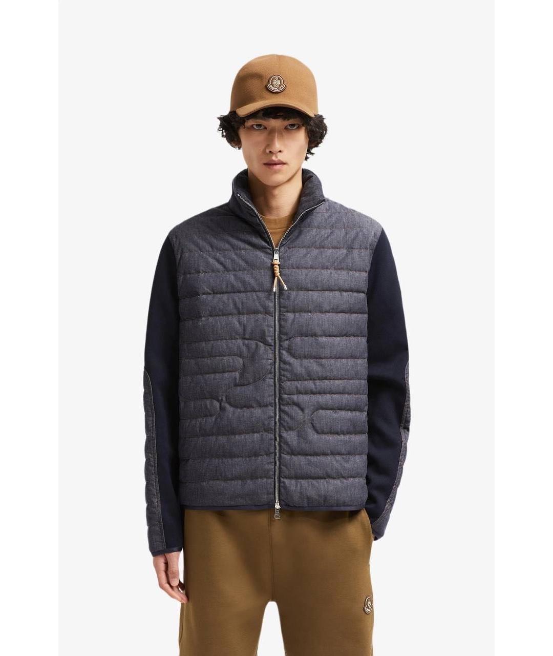 MONCLER Темно-синяя куртка, фото 2