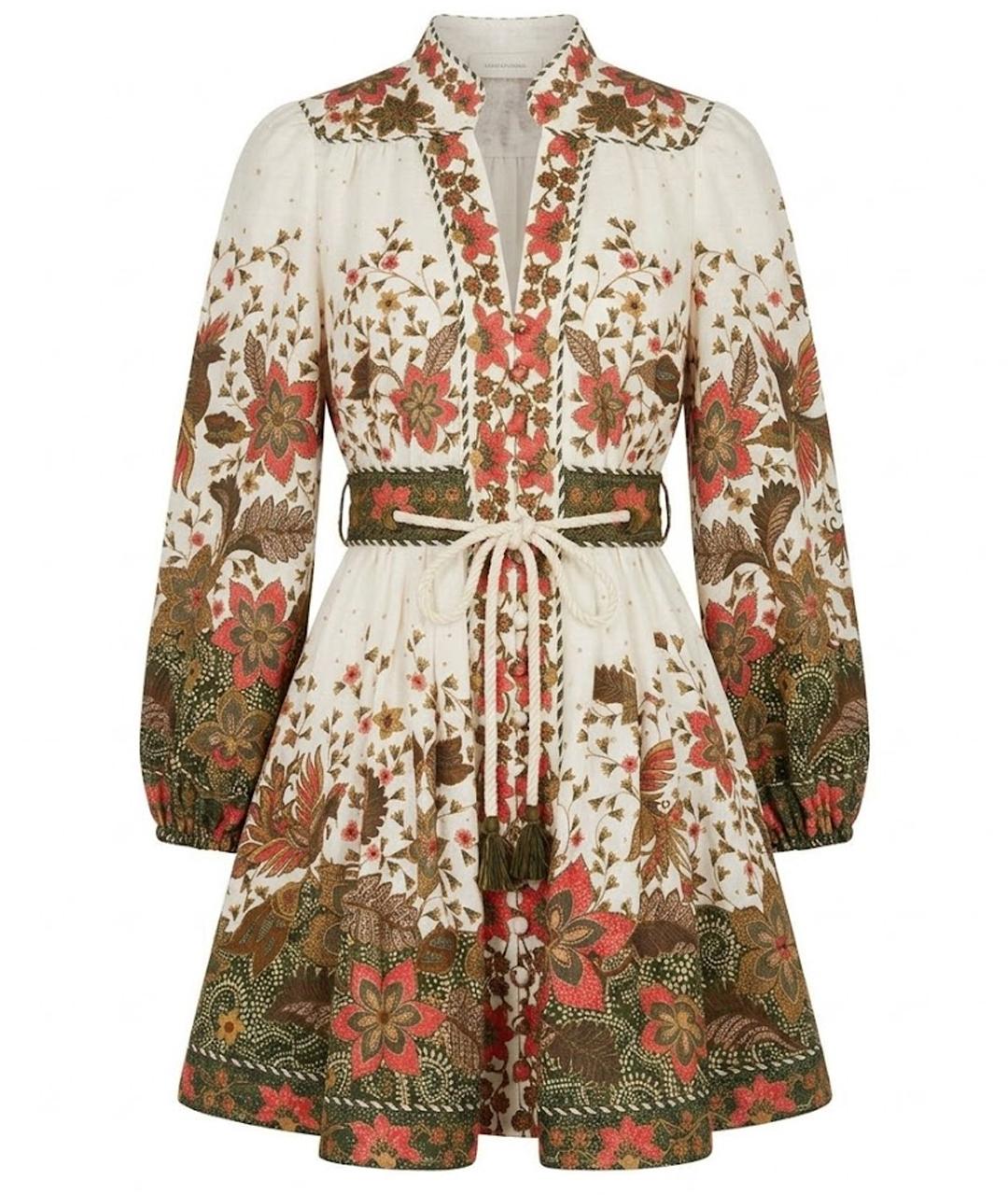 ZIMMERMANN Мульти хлопковое повседневное платье, фото 1