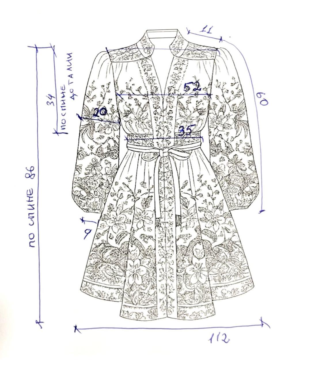 ZIMMERMANN Мульти хлопковое повседневное платье, фото 8