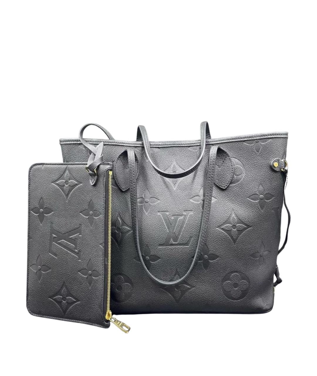 LOUIS VUITTON Серая кожаная сумка тоут, фото 1