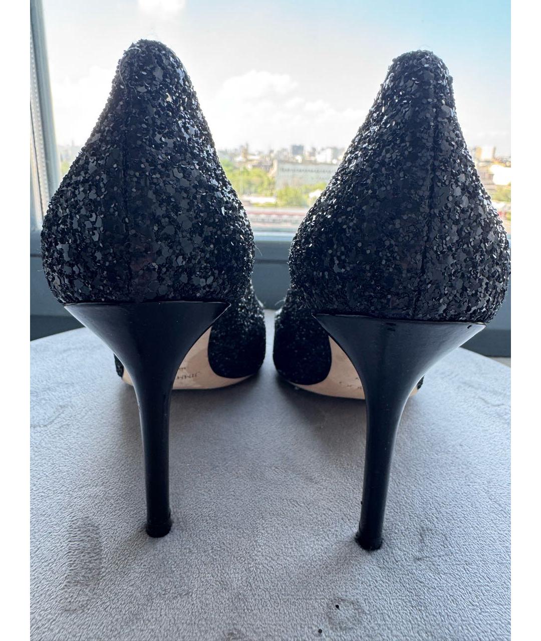 JIMMY CHOO Черные кожаные туфли, фото 5