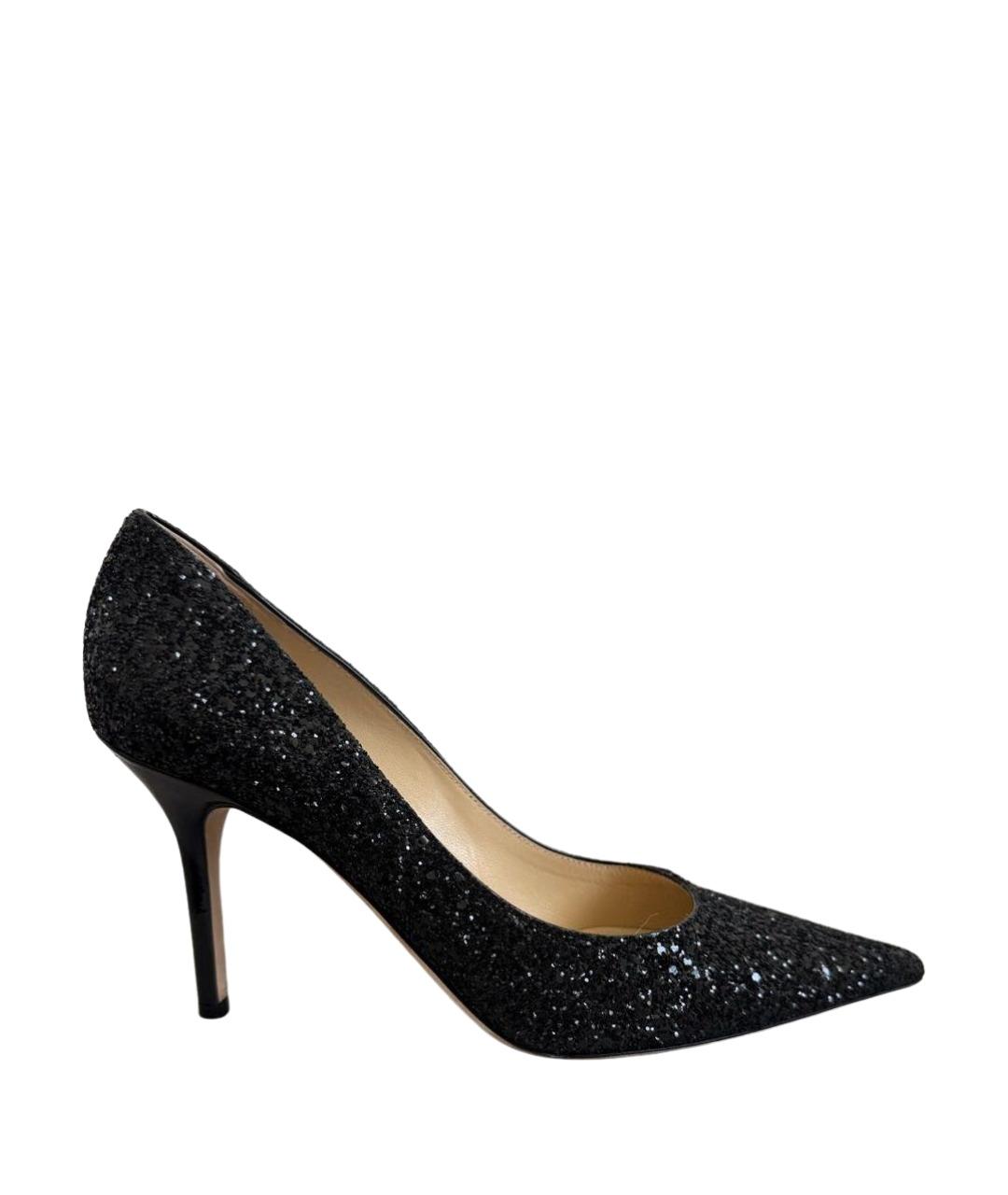 JIMMY CHOO Черные кожаные туфли, фото 1