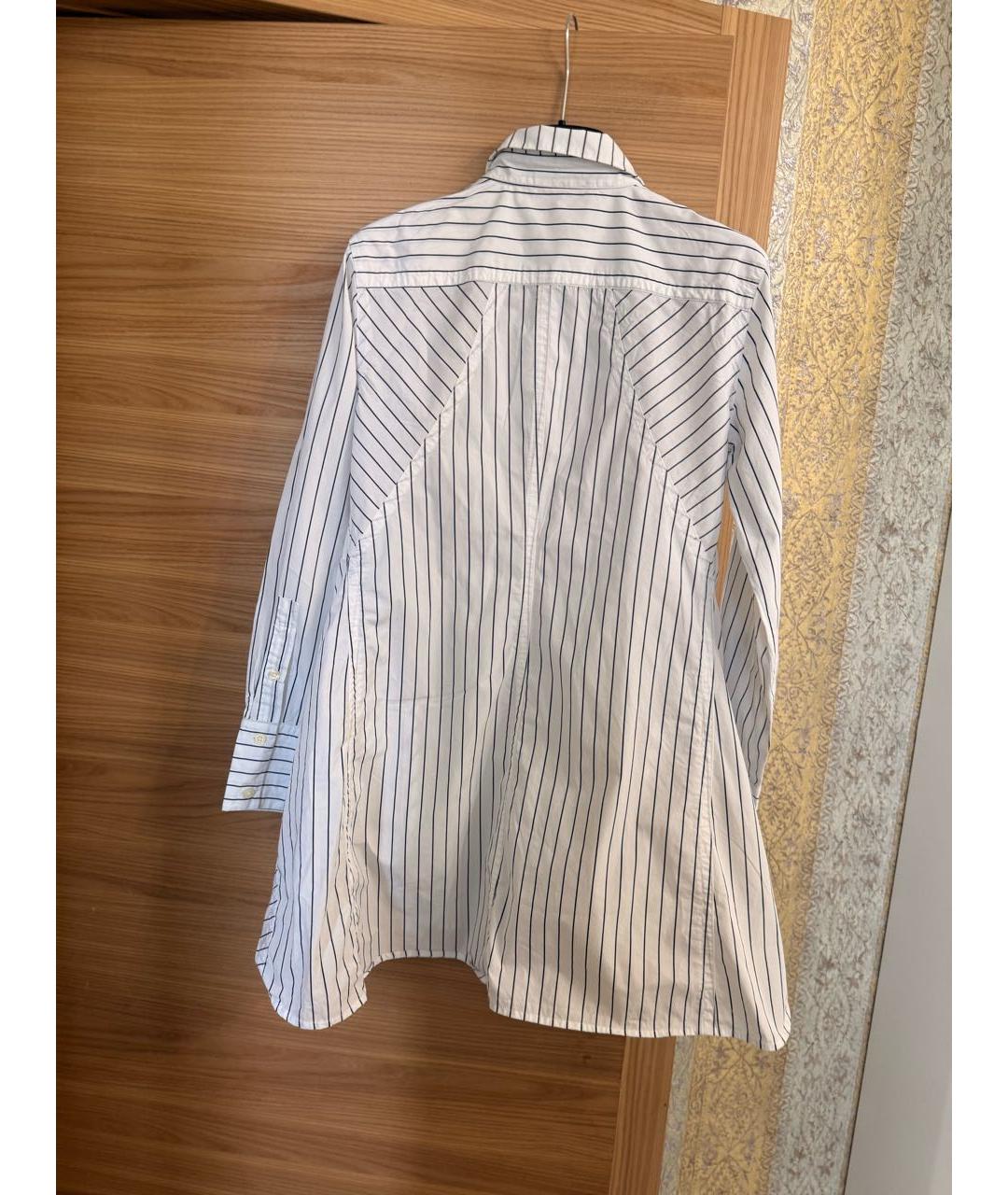 DKNY Белая хлопковая рубашка, фото 8