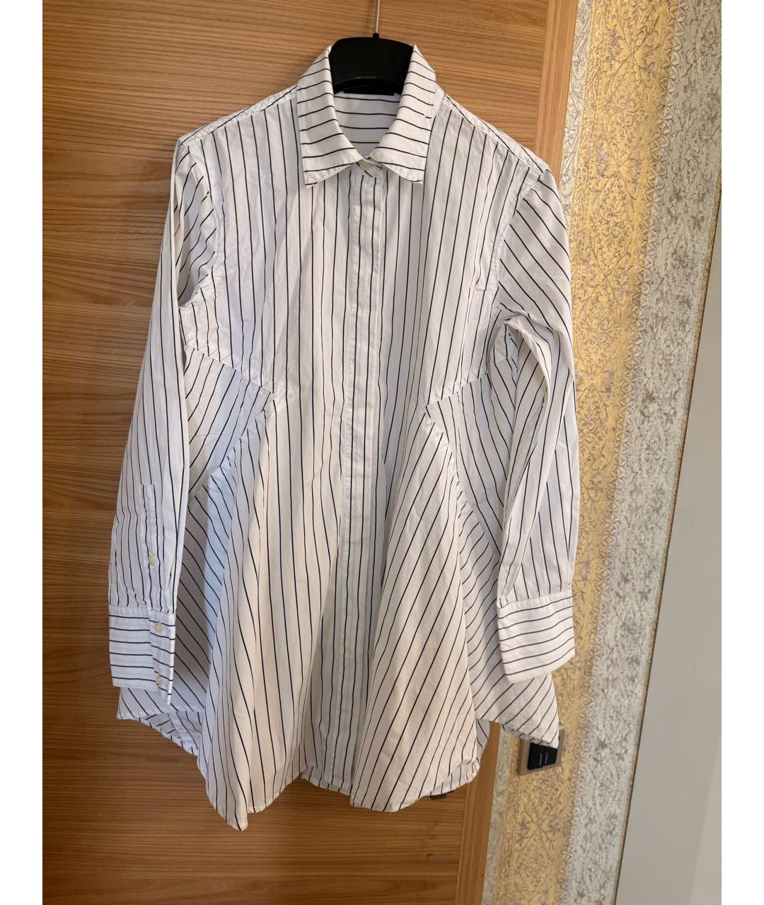 DKNY Белая хлопковая рубашка, фото 5