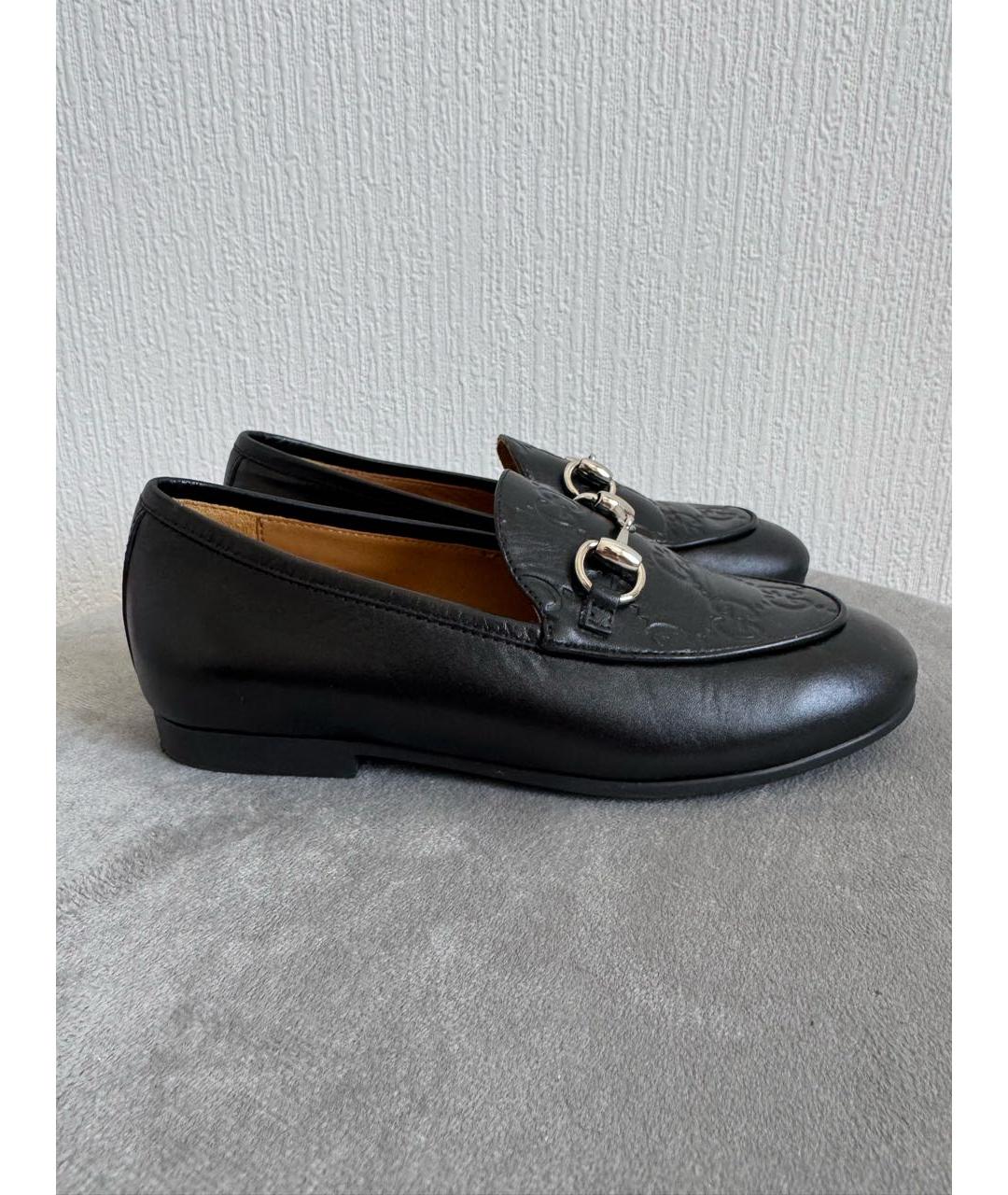 GUCCI Черные кожаные лоферы и мокасины, фото 7