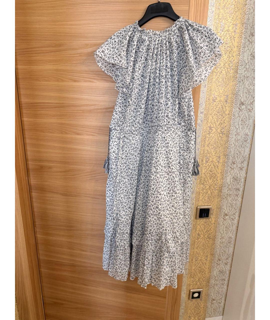 ULLA JOHNSON Мульти хлопковое повседневное платье, фото 5