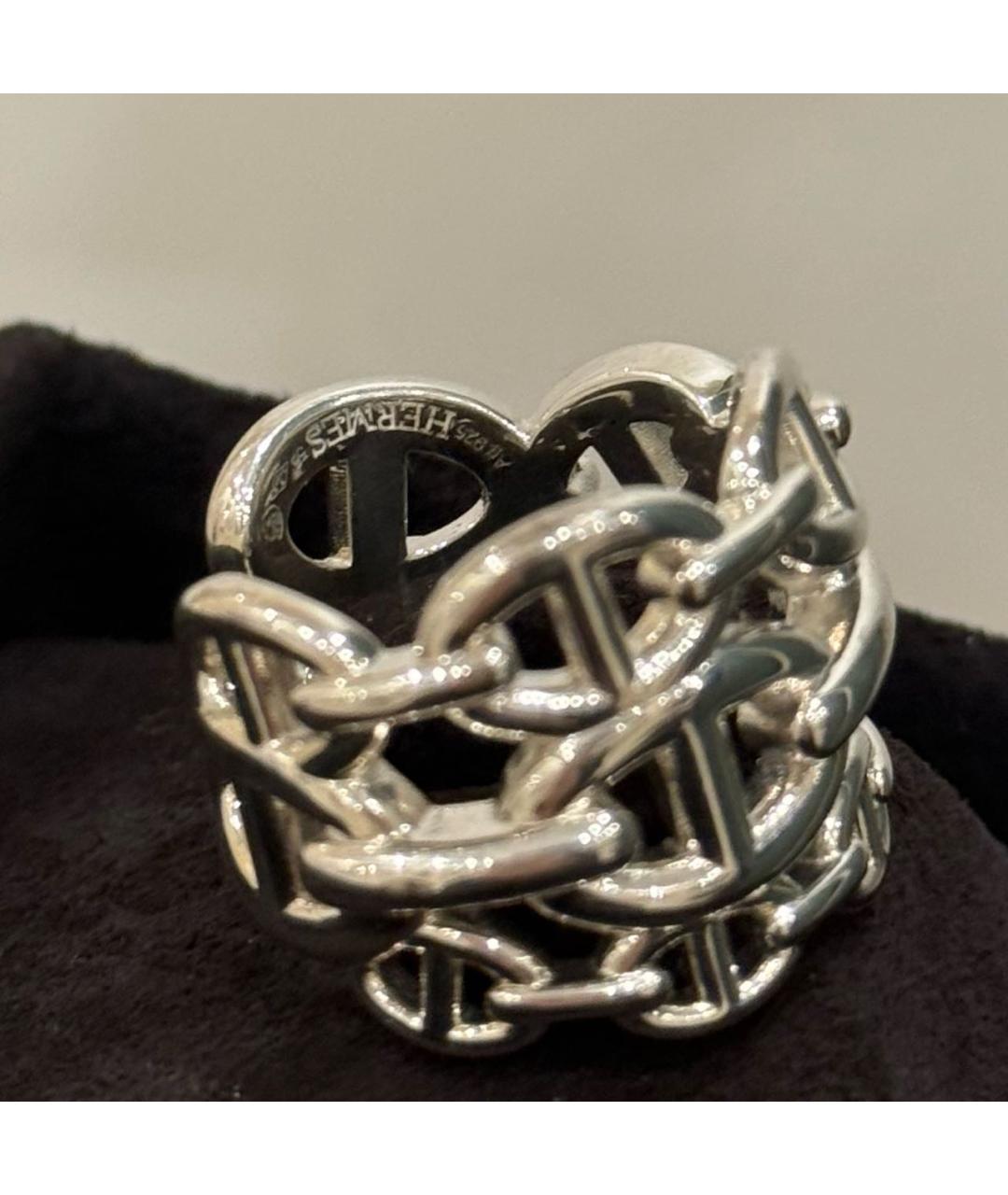 HERMES Серебряное серебряное кольцо, фото 3