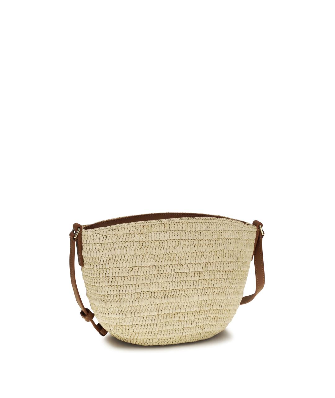 LOEWE Бежевая плетеная сумка через плечо, фото 3