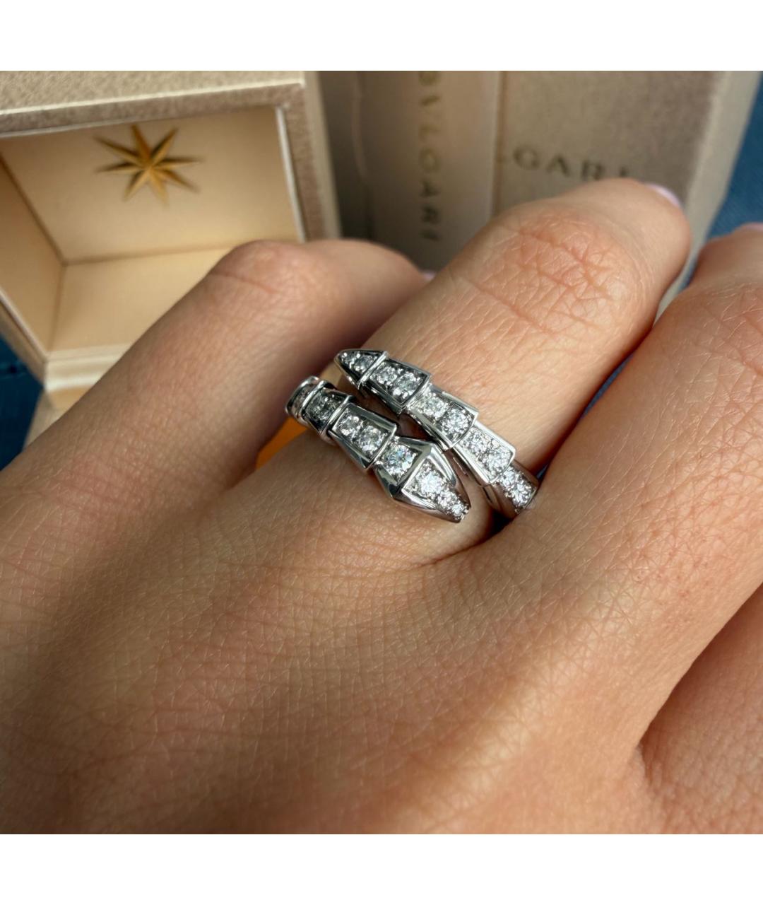 BVLGARI Серебряное кольцо из белого золота, фото 8