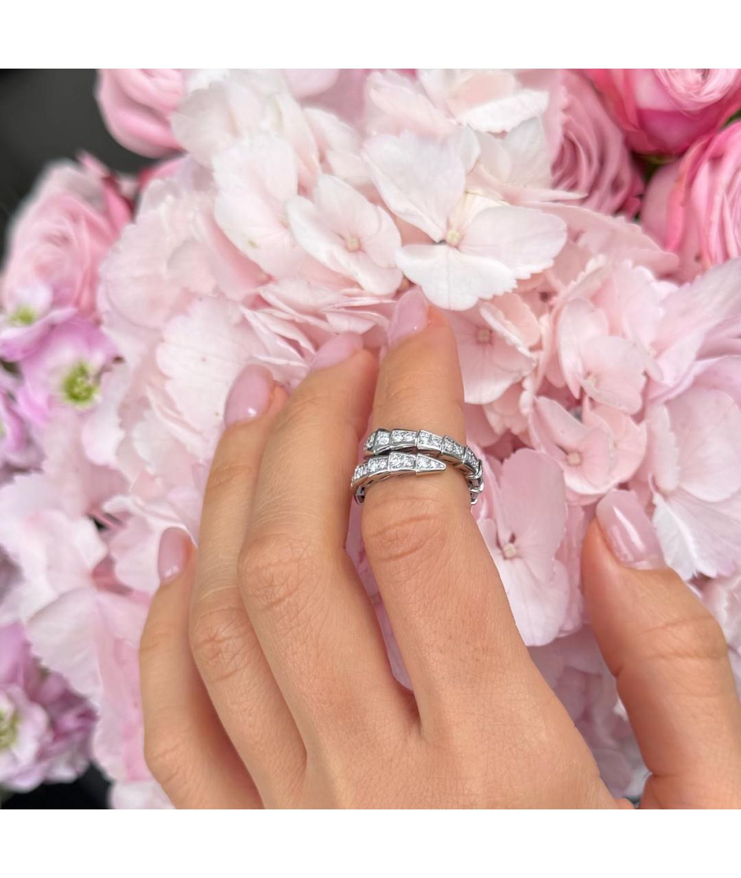 BVLGARI Серебряное кольцо из белого золота, фото 7