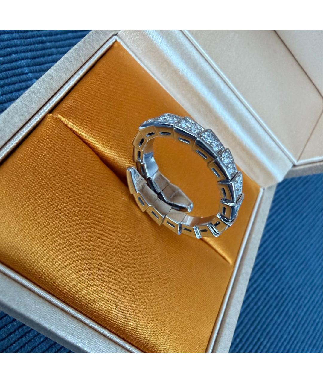 BVLGARI Серебряное кольцо из белого золота, фото 5