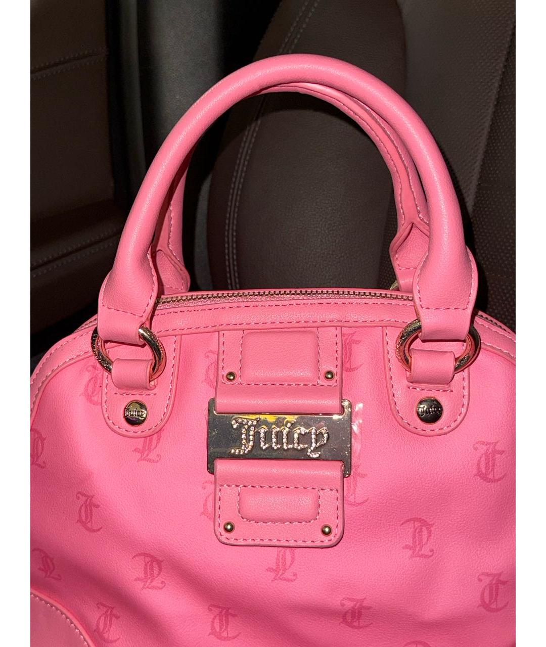 JUICY COUTURE Розовая сумка с короткими ручками, фото 2